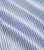 Collared V Neck Tie-Up Full Sleeve Top in Blue and White - Image 3