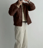 Men Brown Button Down Full Sleeve Jacket - Image 2