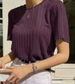 New Stylish Trendy korean Partywear T-shirt For Summer Wear. Short Sleeve T-shirt Attractive design For Girl's & Woman