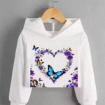 Grils Women's Trendy Design Crop T shirt for Women with Hood. Perfect woman Crop Top for daily Wear!