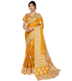 Yashika Womens Woven Printed Art Silk Saree With Unstitched Blouse Material