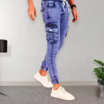 New Cargo Jeans Mens Sky blue colour