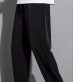 BLACK BAGGY STRIGHT FIT JEANS02 - Image 2