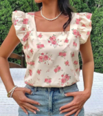 KATECLO Women's Formal Western Top | Stylish Office Wear Top for Working Women | Elegant Semi-Casual Wear for Daily Use, & Meetings - Image 2