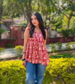 Women Beautiful Rayon Printed Short Kurti - Image 2