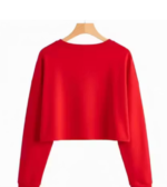 Naintara Fashion Trendy Cute Rbbit Round Neck Full -Sleeves Top For Girls&Woman , Trandy casual look , crop top girls&woman , summer special cottan crop top girls&woman. - Image 2