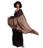 Women’s Cotton Solid Saree with Matching Blouse Piece,HND_SR_374 - Image 2