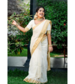 Women's Trendy Cotton Silk Saree with Blouse Material || Pongal Special South Indian kerala Saree With Blouse Piece - Image 2