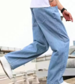 Sky Blue Straight Fit Bottom - Image 2