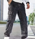 6 pocket mom-fit jeans for mens - Image 2