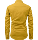 Univibe Full Sleeve Spread Collar Pure Cotton Casual, Wedding, Party, Festival Stylish Latest Short Length Slim fit Kurta Style Shirt for Men and Boys. - Image 3