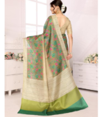 Priyashi Womens Woven Printed Art Silk Saree With Unstitched Blouse Material - Image 3