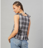 Chimpaaanzee Women Striped Viscose Ruffled Top - Image 3