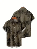 AAPSKA Rayon Flex Regular Fit Printed Half Sleeves Men's Casual Shirt - Multi ( Pack of 1 ) - Image 3