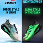 ASIAN NIGHTGLOW-02 Dark Grey Men's Sports Running Shoes