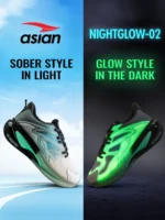 ASIAN NIGHTGLOW-02 Dark Grey Men's Sports Running Shoes