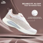 ASIAN TITAAN-06 Off White Men's Sports Running Shoes - Image 5