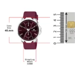 Armado Maroon Silicon Analog Men's Watch - Image 2
