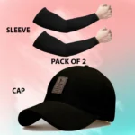 Bolax Pack of 2 Cotton Men's Cap ( Black )