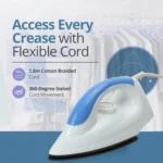 CHARTBUSTERS MAGIC NEW SKY BLUE White 1000 watt Dry Iron - Image 2