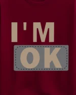 ENITOR Men Cotton Blend Oversized Fit Printed T-Shirt ( Maroon ) - Image 3