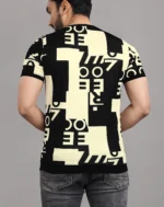 FABRIPPLE Polyester Regular Fit Printed Half Sleeves Men's Round T-Shirt - Multicolor ( Pack of 1 ) - Image 2
