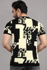 FABRIPPLE Polyester Regular Fit Printed Half Sleeves Men's Round T-Shirt - Multicolor ( Pack of 1 ) - Image 2