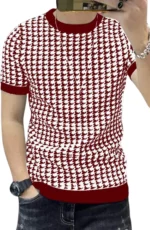 FABRIPPLE Men Polyester Regular Fit Self Design T-Shirt ( Multicolor ) - Image 5