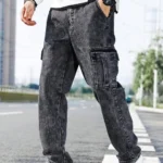 GF Solid Men's Jeans - Black ( Pack of 1 )