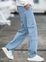 Gazal Fashions Solid Men's Jeans - Light Blue ( Pack of 1 ) - Image 3