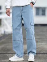 Gazal Fashions Solid Men's Jeans - Light Blue ( Pack of 1 ) - Image 5