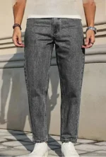 Gazal Fashions Solid Men's Jeans - Charcoal ( Pack of 1 )