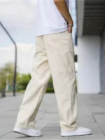 Generic RAZA FASHION Straight Solid Men's Jeans - White ( Pack of 1 ) - Image 3