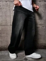 GF Clean Look Men's Jeans - Black ( Pack of 1 )