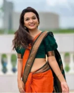 Gazal Fashions Cotton Silk Embellished Banarasi saree Without Blouse Piece ( Multicolor 6 )