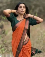 Gazal Fashions Cotton Silk Embellished Banarasi saree Without Blouse Piece ( Multicolor 6 ) - Image 3