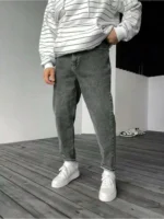 GF Solid Men's Jeans - Charcoal ( Pack of 1 )