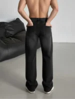 Gazal Fashions Straight Clean Look Men's Jeans - Black ( Pack of 1 ) - Image 3