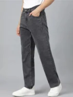 Gazal Fashions Straight Solid Men's Jeans - Charcoal ( Pack of 1 )