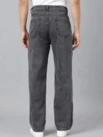 Gazal Fashions Straight Solid Men's Jeans - Charcoal ( Pack of 1 ) - Image 3
