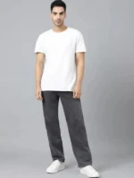 Gazal Fashions Straight Solid Men's Jeans - Charcoal ( Pack of 1 ) - Image 4