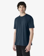 Alexender Cotton Blend Regular Fit Solid Half Sleeves Men's Mandarin Collar T-Shirt - White ( Pack of 1 ) - Image 3