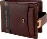 Hidelink 100% Leather Solid Men's RFID Wallet With 6 Slots For Card ( Brown , Pack of 1 ) - Image 3