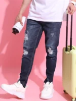 Highlander Regular Fit Solid Men's Jeans - Indigo Blue ( Pack of 1 )