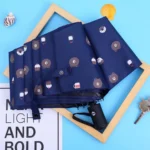 Infispace Navy 3 Fold Umbrella