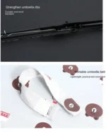 Infispace Navy 3 Fold Umbrella - Image 4