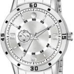 JASHVI Silver Stainless Steel Analog Men's Watch