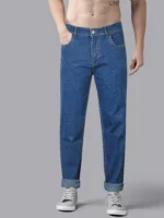 JB JUST BLACK Regular Fit Cuffed Hem Men's Jeans - Blue ( Pack of 1 )