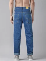 JB JUST BLACK Regular Fit Cuffed Hem Men's Jeans - Blue ( Pack of 1 ) - Image 4