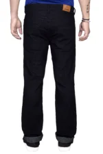 JB JUST BLACK Regular Fit Cuffed Hem Men's Jeans - Black ( Pack of 1 ) - Image 2